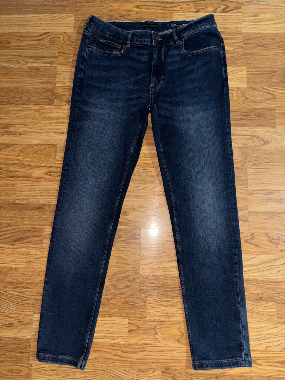 DKNY Mercer Skinny Jeans Men’s Waist Size 34 Length 32 Dark Wash Selvedge Seam